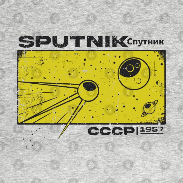 Sputnik - CCCP 1957 Vintage by Distant War